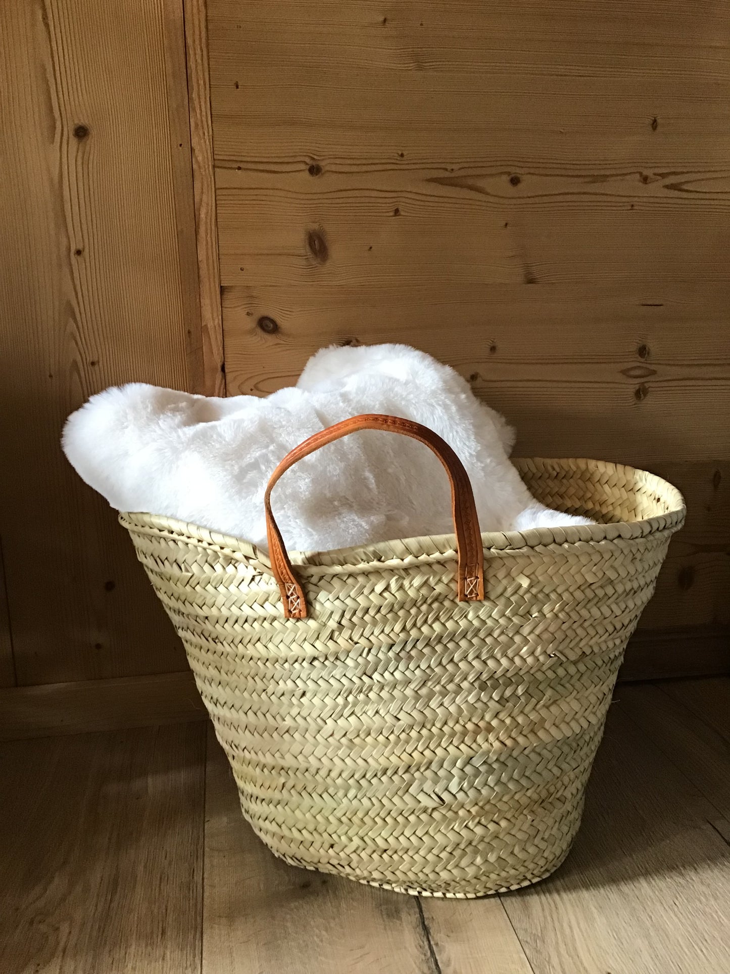 Panier cabas en palme