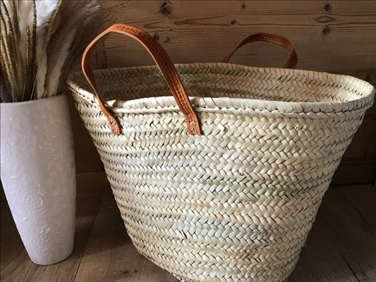 Panier cabas en palme