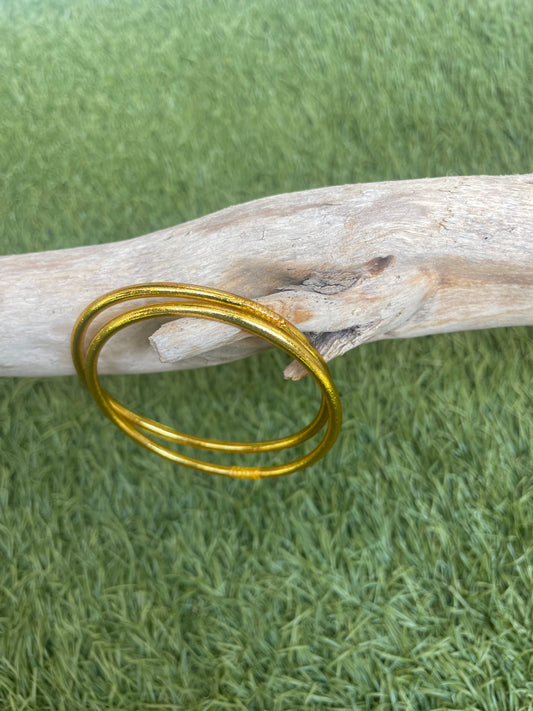 Bracelet Bouddhiste Fin en Gold - Élégance et Sérénité