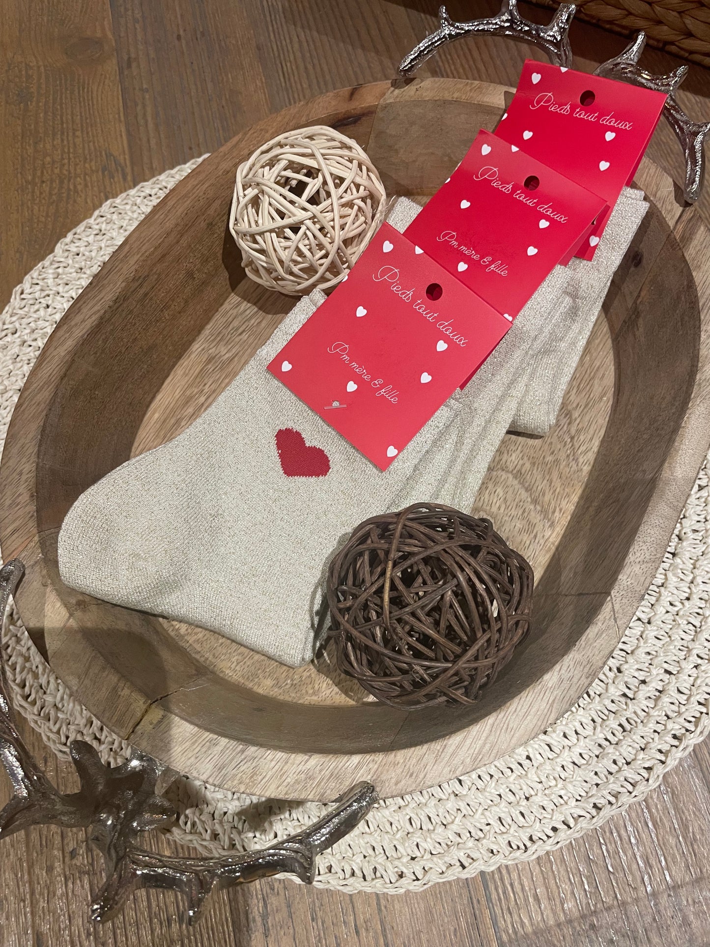 Chaussettes pailletées PM Mère & Fille