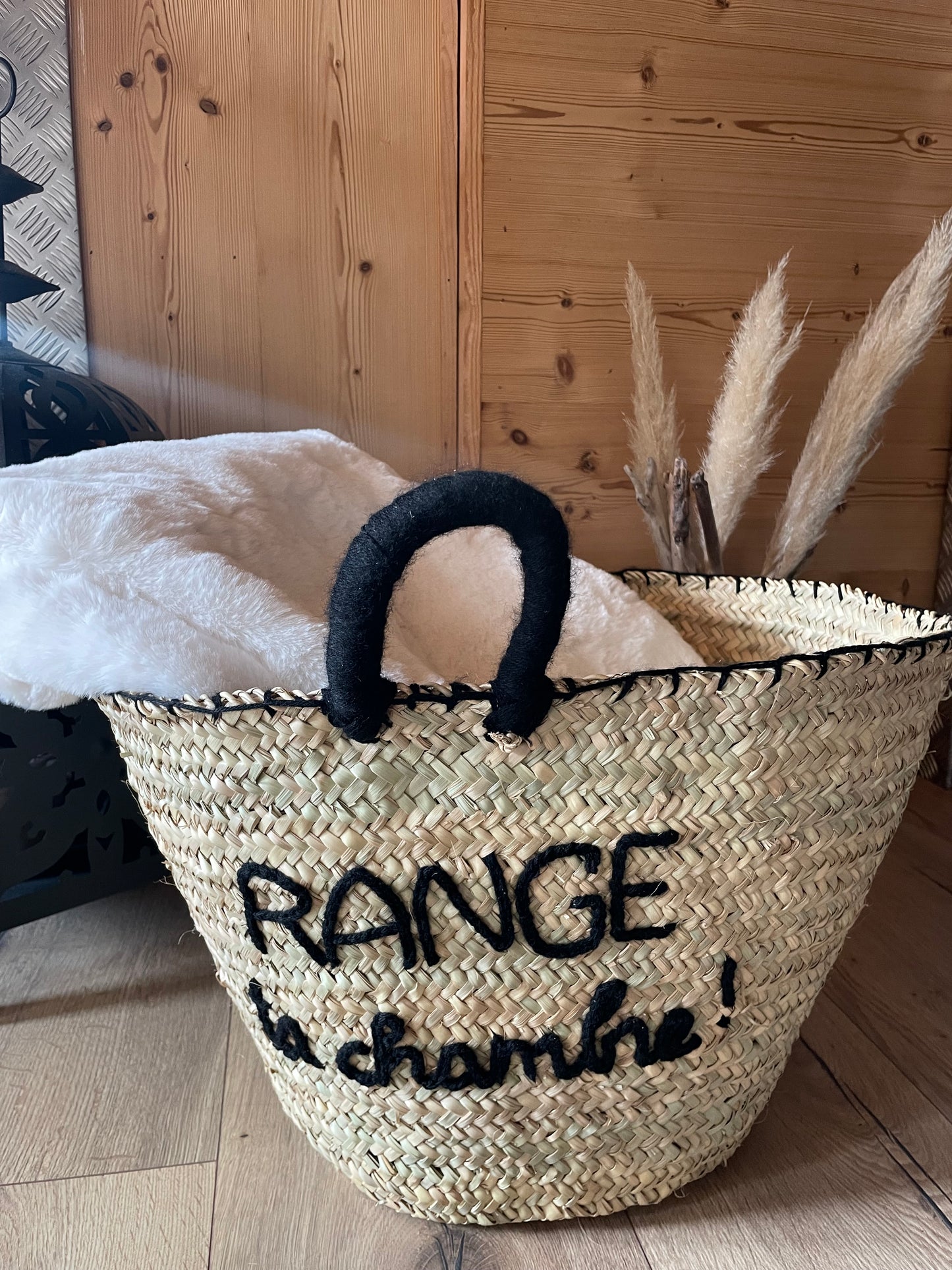 Panier de Rangement avec Inscription  « Range ta chambre » - Pratique et Stylé